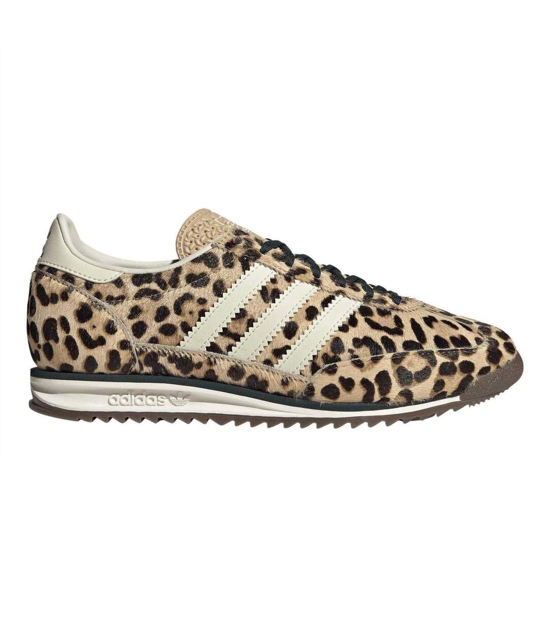 Womens/ladies Sl72 Suede Trainers Leopard Adidas-3