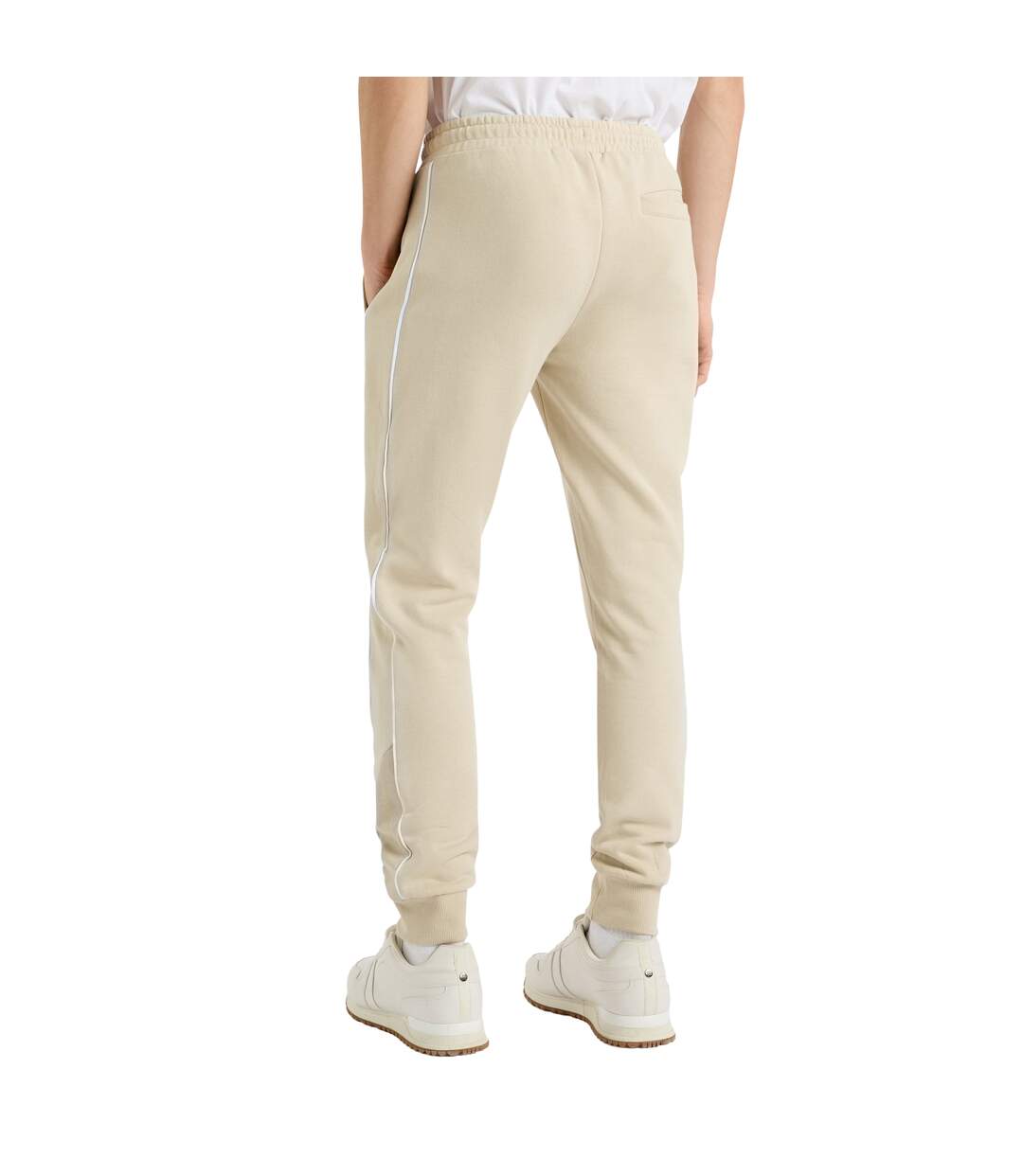 Mens Panelled Jogging Bottoms Pelican Brilliant White Umbro-2