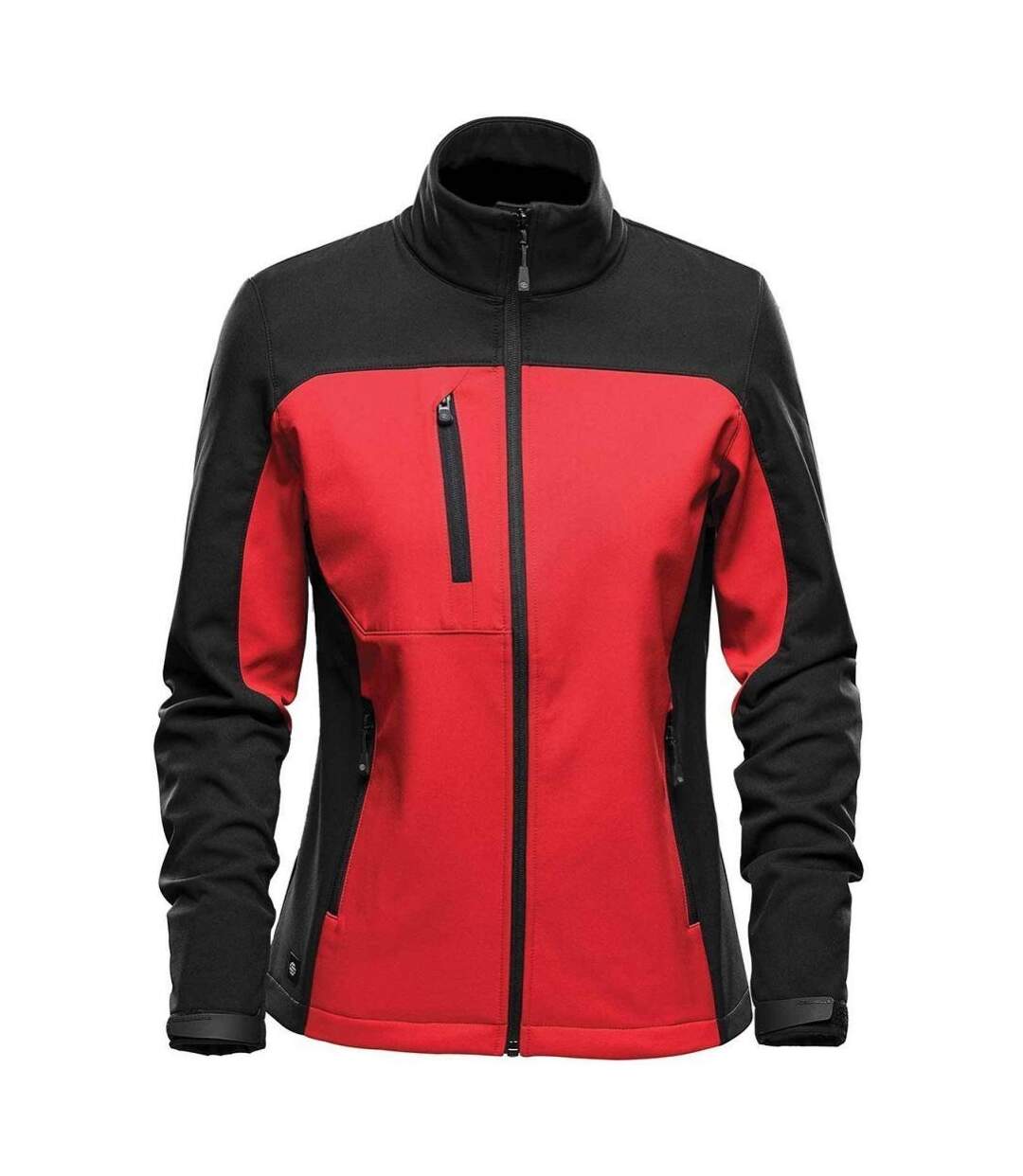 Veste softshell - Femme - BHS-3W - rouge bright et noir-1