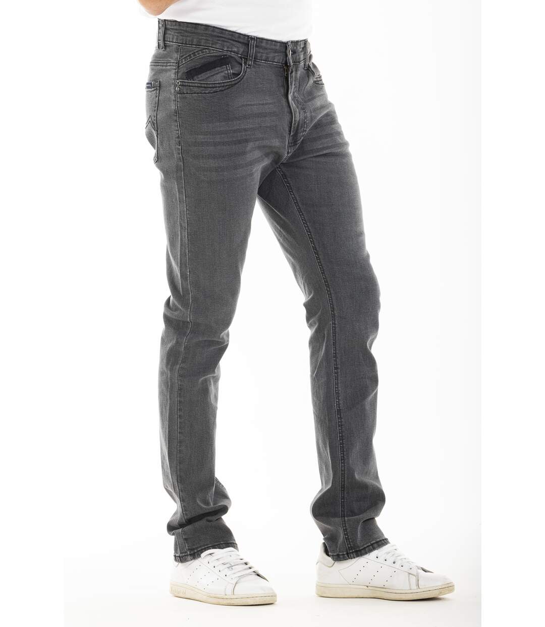 Jeans stretch RL70 Fibreflex® coupe droite tendance denim WARD GRIS