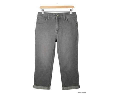 MAYFLOWER 110076U001 - Pantacourt 5 poches pour femme : le confort du denim stretch gris double stone