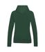 Sweat À Capuche College Femme Vert Bouteille Awdis-2