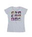 Disney T-shirt en coton à carreaux Minnie Mouse Femme/Ladies (Gris sportif) - UTBI33124-1