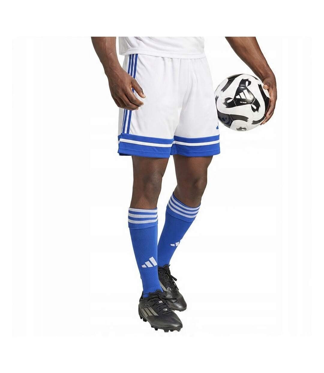 Short Squadra Homme Blanc Bleu Adidas-1