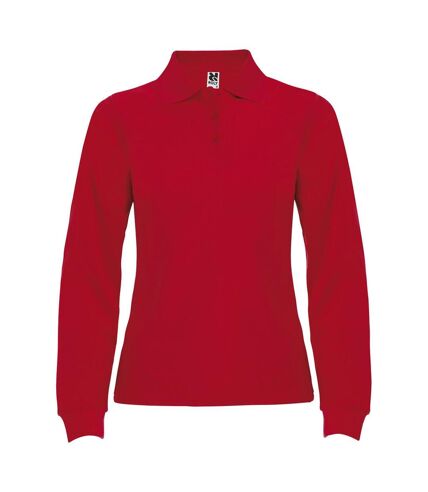 Roly Womens/Ladies Estrella Long-Sleeved Polo Shirt (Red) - UTPF4275