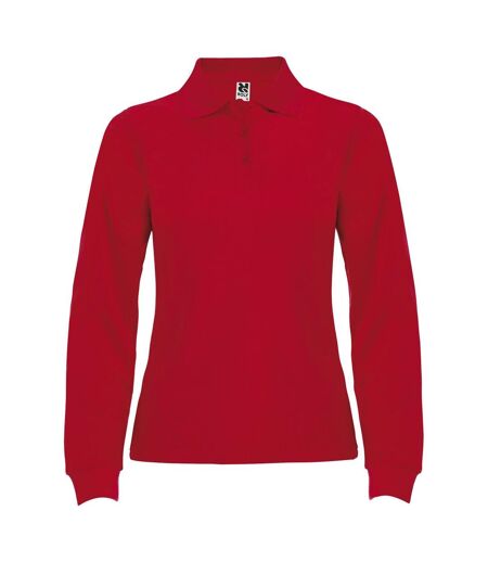 Roly Womens/Ladies Estrella Long-Sleeved Polo Shirt (Red)