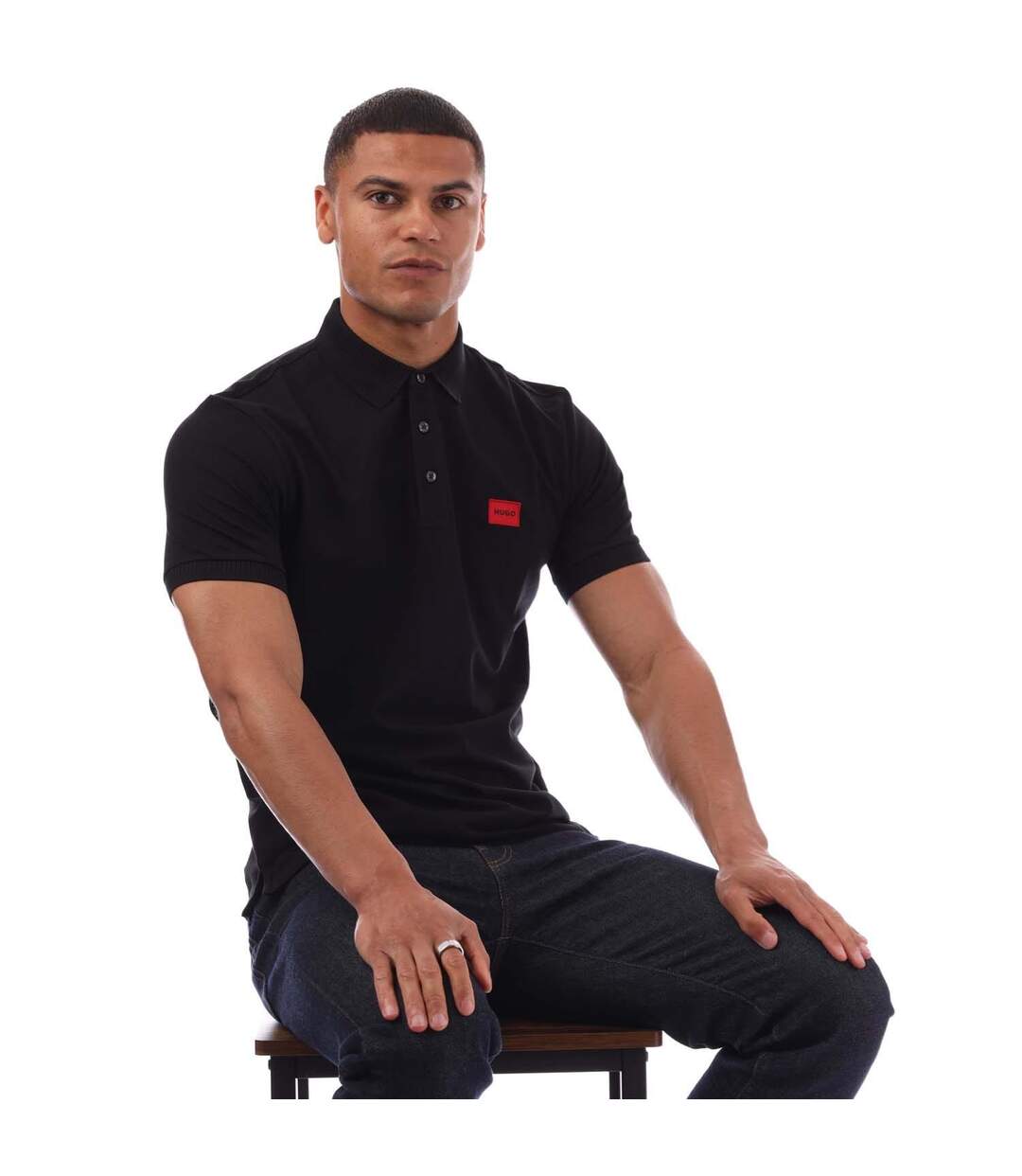 Mens Dereso232 Polo Shirt Black Hugo-1