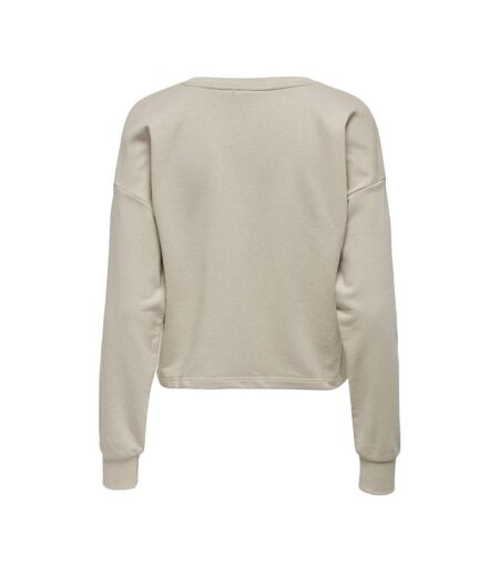 Sweat beige femme only play mix box