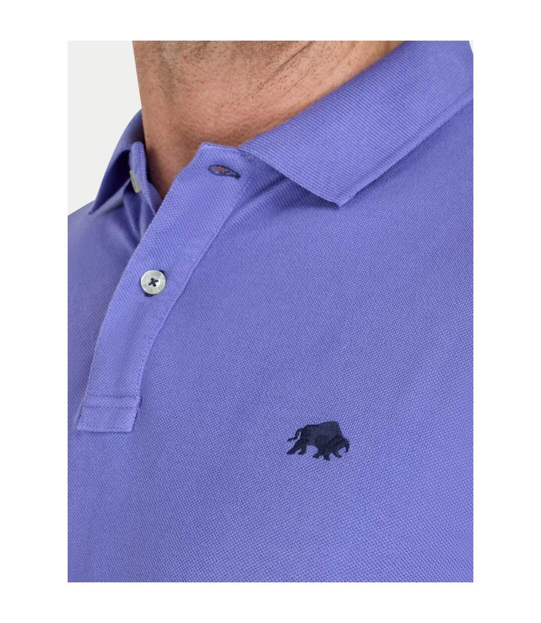 Mens Classic Organic Polo Shirt Purple Raging Bull-4