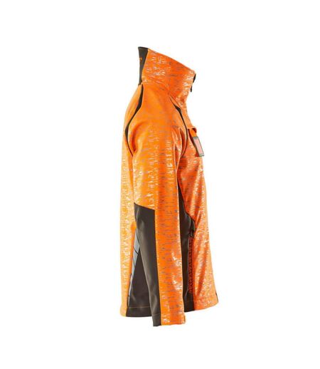 Mens Accelerate Safe Soft Shell Jacket Hi Vis Orange Dark Anthracite Mascot