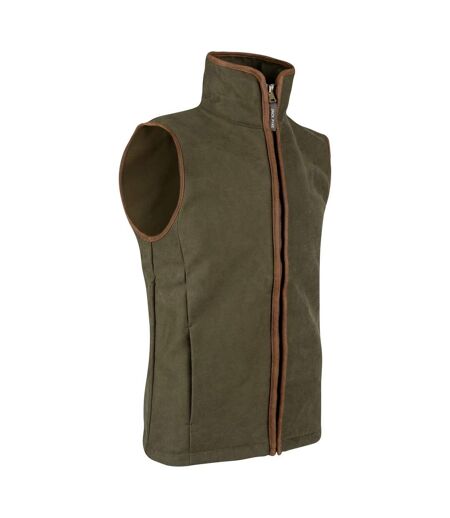 Mens Moleskin Technical Gilet Dark Olive Jack Pyke