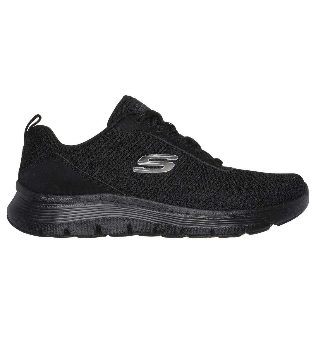 Womens/ladies Flex Appeal 5.0 New Thrive Trainers Triple Black Skechers-1