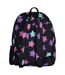 Unisex Black Star Print Backpack with Padded Straps | School Travel Bag-3