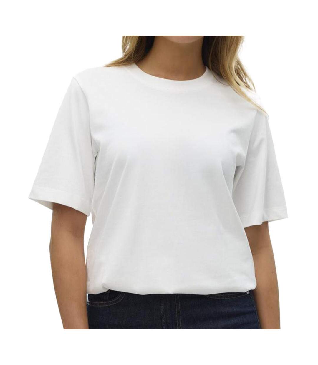 T-shirt Blanc Femme Vero Moda Demi - L