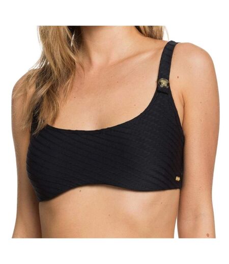 Haut De Bikini Brassière Noir Femme Roxy Golden Breeze - XS