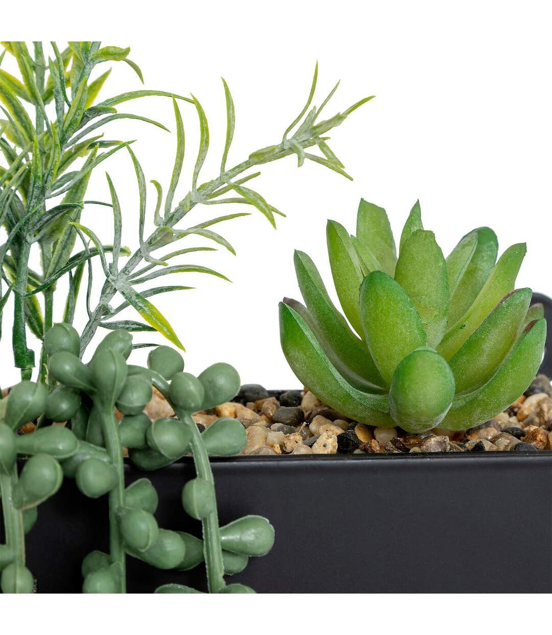 Plante Artificielle à Suspendre Imy 41cm Noir-3