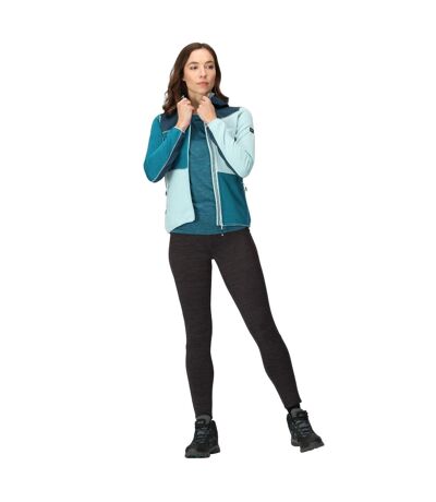 Womens/ladies Walbury Vi Marl Full Zip Fleece Jacket Sea Haze Reflecting Lake Regatta