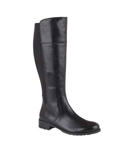 Cipriata Womens/Ladies Silvia Leather High Leg Boots (Black) - UTDF1863