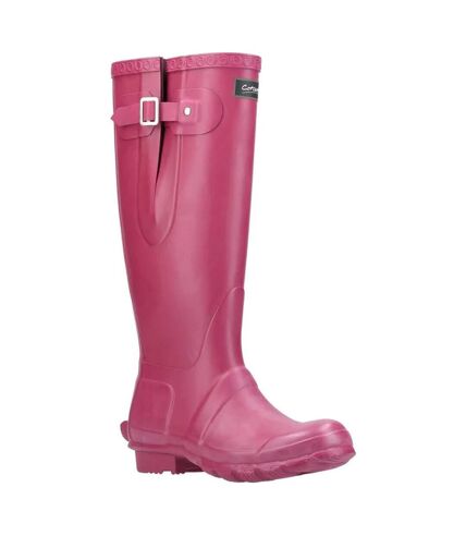 Unisex adult windsor tall wellington boots berry Cotswold