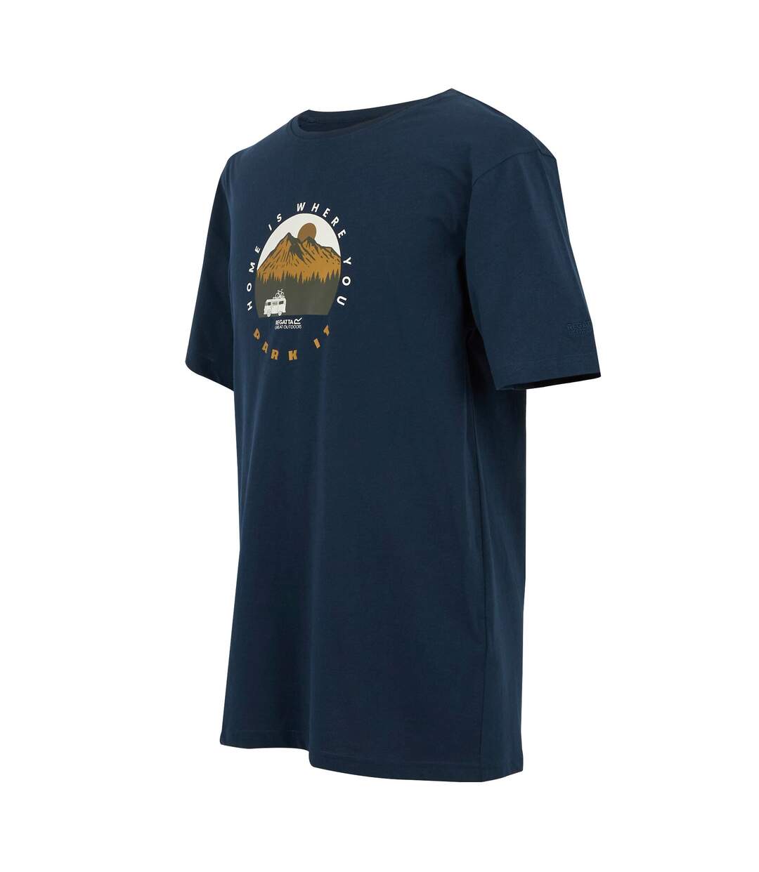 T-shirt cline home is where you park it homme bleu marine Regatta