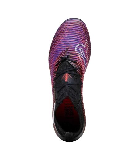 Mens Future 8 Pro Wavy Pattern Knitted Collar Soft Ground Football Boots Black Puma