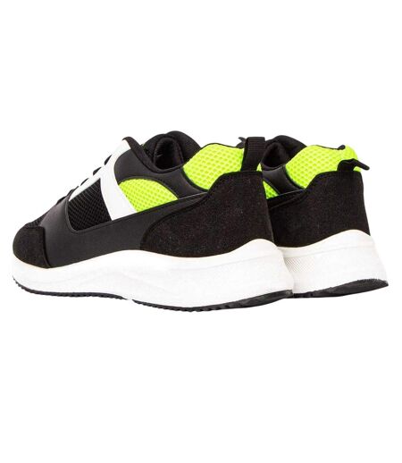 Mens Contrast Trainers Blue Yellow Loyalty & Faith