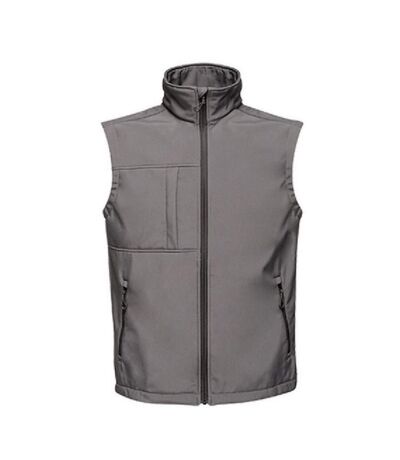 Regatta Mens Octagon II Printable Soft Shell Bodywarmer (Seal Grey/Black)