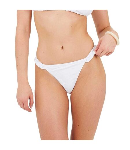 Bas De Maillot De Bain Motif/style À Volants Femme Blanc Brave Soul