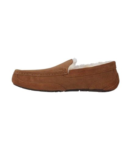 Mens Suede Moccasin Slippers Tan Jack Wills