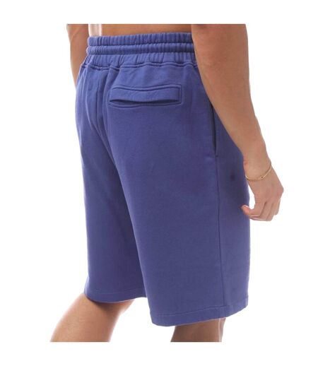 Mens Basket Cross Shorts Blue White Marcelo Burlon