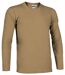 T-shirt manches longues - Unisexe - TIGER - beige camel