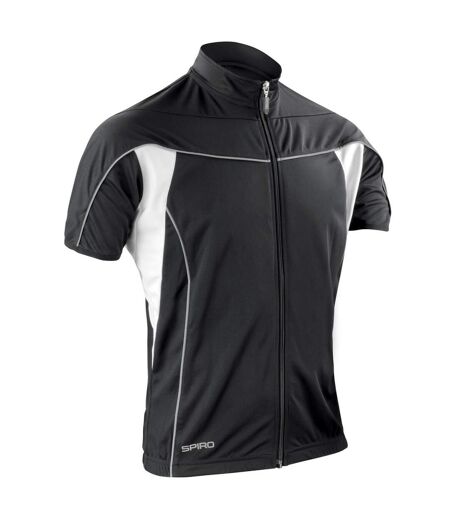 Maillot de cyclisme bikewear homme noir / blanc Spiro