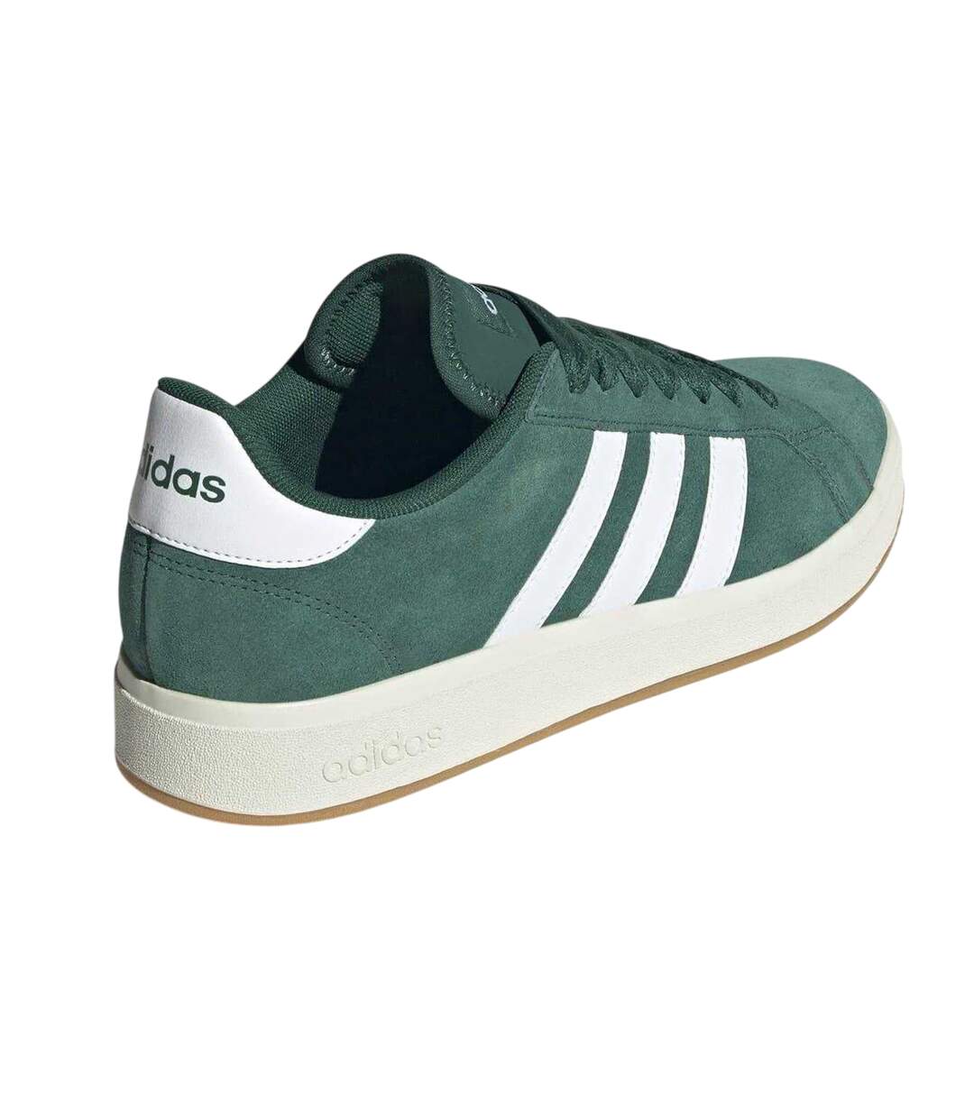 Baskets Motif/style 3 Rayures Grand Court Homme Vert Blanc Adidas-2