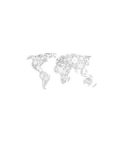 Paris Prix - Papier Peint Xxl map Of The World White Solids 270x550cm
