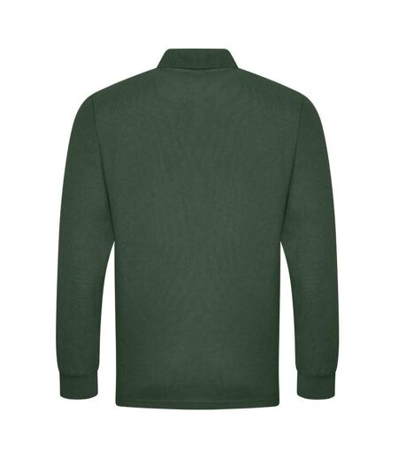 PRO RTX Mens Pro Pique Long-Sleeved Polo Shirt (Bottle Green) - UTPC5708
