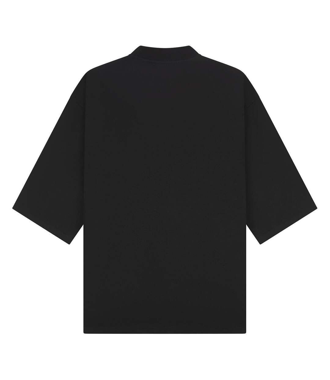 Unisex adult tall oversized half-sleeved t-shirt black Casual Classics-2