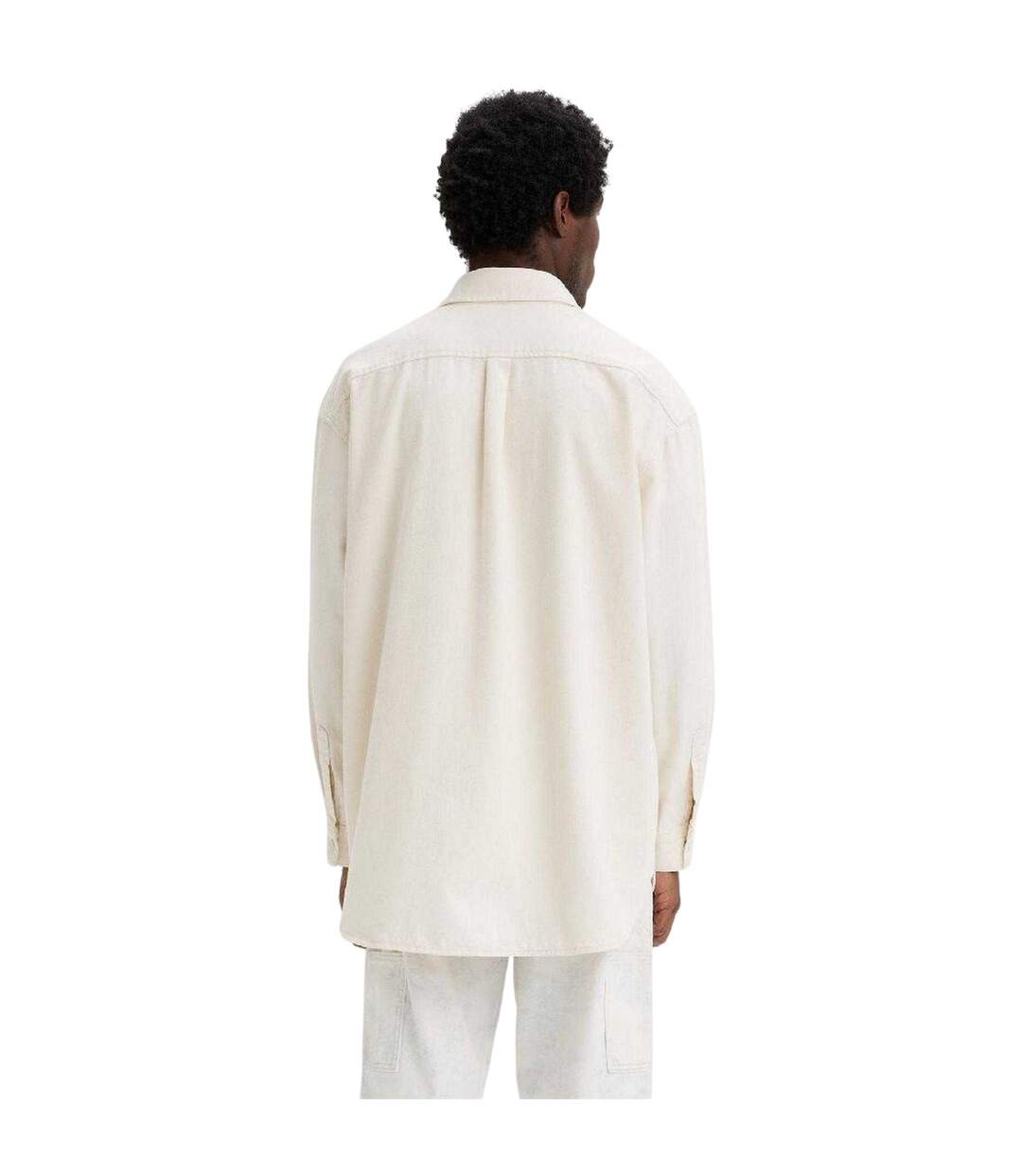Mens Plain Cotton Overshirt Ceramic Levis-3