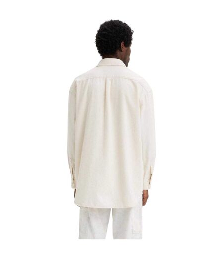 Mens Plain Cotton Overshirt Ceramic Levis