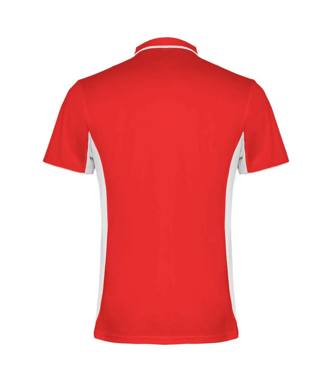 Polo Montmelo Adulte Rouge Blanc Roly-2