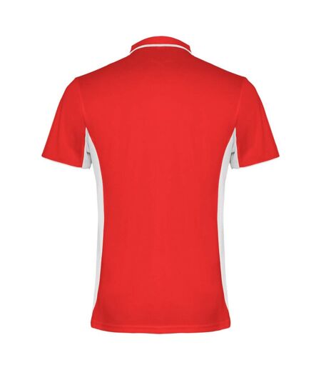 Polo Montmelo Adulte Rouge Blanc Roly