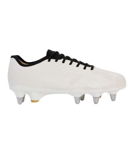 Unisex Adult Stampede Groundbreak Pro Soft Ground Rugby Boots White Black Canterbury