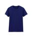 Ladies Soft Style Short Sleeve T-shirt Navy Blue Gildan-1