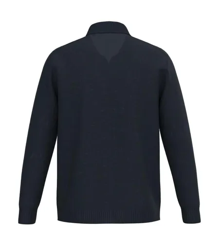 Mens Polo Neck Jumper Navy Spasso