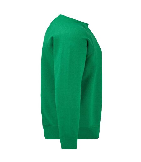 Sweat Classic Adulte Vert Chiné Fruit Of The Loom