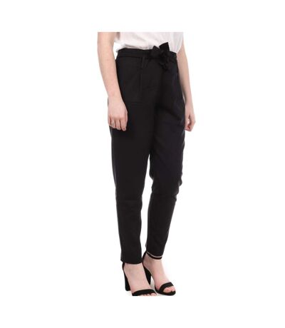 Pantalon Fluide Noir Femme Teddy Smith Paquito - S