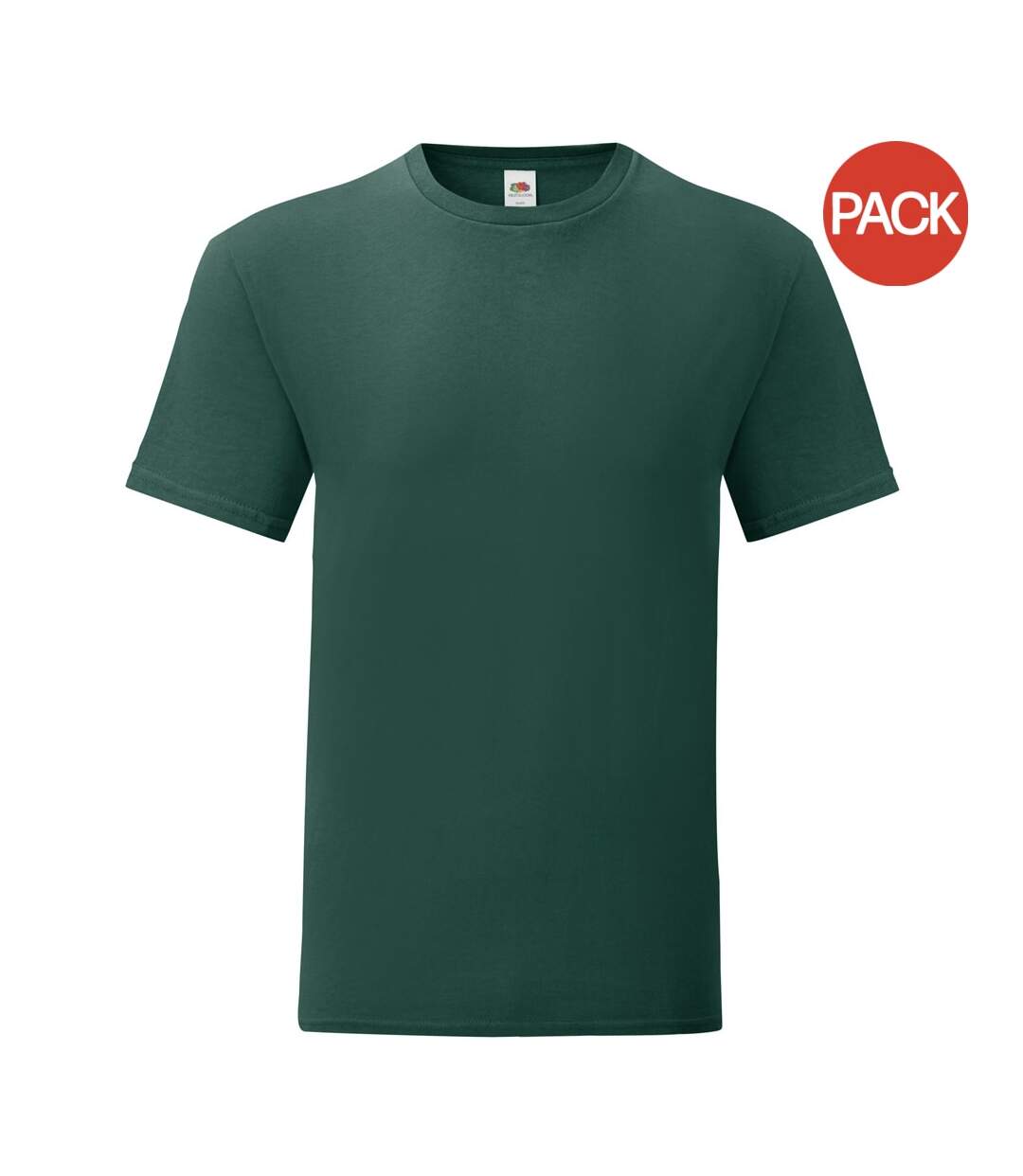 Fruit Of The Loom - T-shirt ICONIC - Hommes (Vert foncé) - UTPC4369