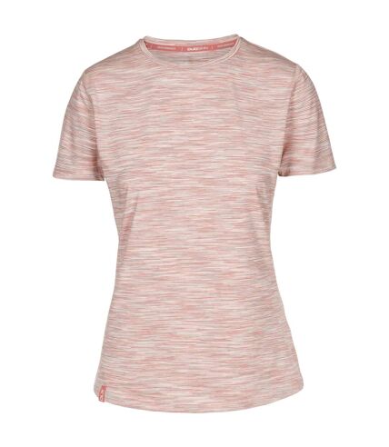 Trespass Womens/Ladies Hokku Striped T-Shirt (Blush Pink/White) - UTTP6535