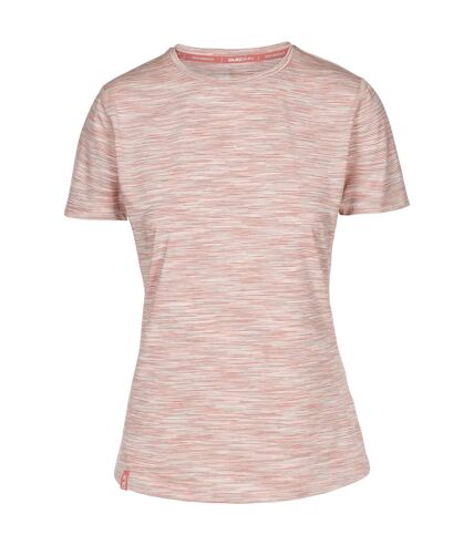 Womens/ladies hokku striped t-shirt blush pink/white Trespass