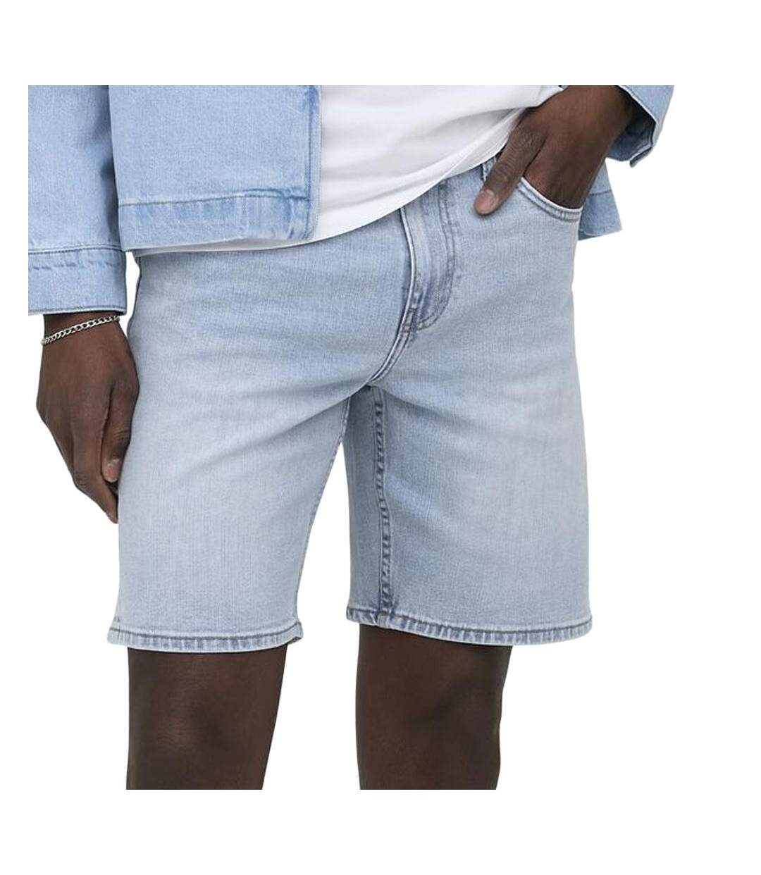 Short bleu clair homme only & sons only & sons box pim-1