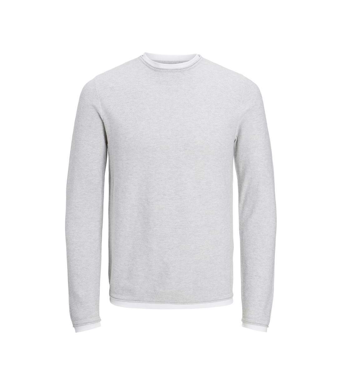 Pull gris homme jack & jones twinn knit - l-1